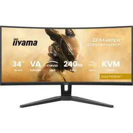 Iiyama G-Master GOLD PHoeNIX - Écran PC Gaming incurvé 34" Dalle VA 240Hz 0.4ms 3440x1440 FreeSync Premium USB-C 95W Hub USB KVM Réglable en hauteur