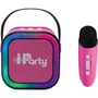 Lexibook Enceinte Karaoké Portable Rose avec 2 microphones sans fil