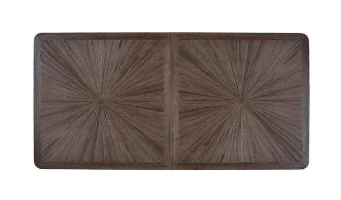 Giner y Colomer - Table de salle à manger contemporaine en bois de teck recyclé 200 cm avec plateau rectangulaire et pieds en X en métal noir