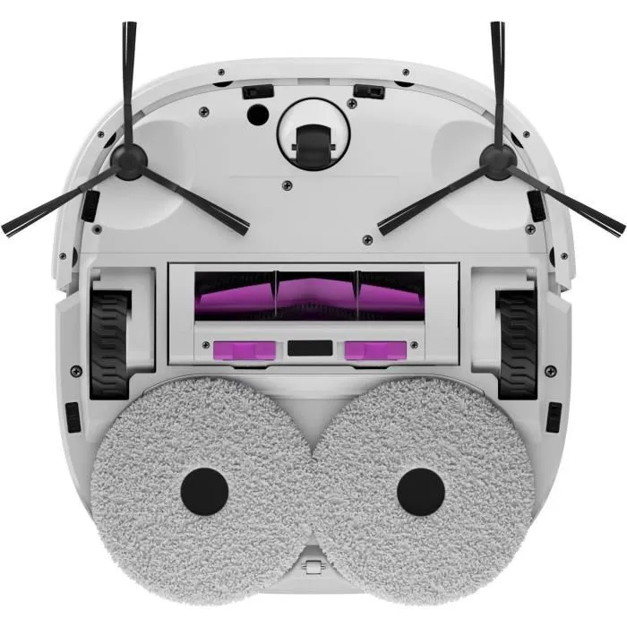 Eureka J12 Ultra Robot Aspirateur Laveur avec Station de Vidange Automatique, Serpillère Rotative, Navigation Double LiDAR et IA, Aspiration 5000 Pa