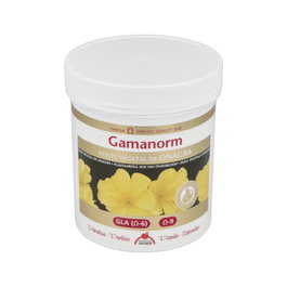 INTERSA Gamanorm A.Onagra 400 Perles Huile Vierge de Primevère GLA 10% Complément Alimentaire