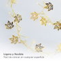GSC Evolution Guirlande LED à feuilles dorées, 1,5 m, lumière chaude