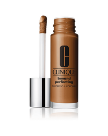 Clinique Fond de Teint & Correcteur Beyond Perfecting, 2-en-1, Finition Mate Sans Parabènes, Teinte 28 Clou de Girofle, 30 ml