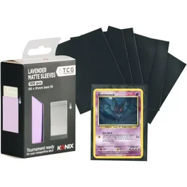 Konix - Sleeves de protection mattes 66 x 91 mm pour Magic The Gathering, Pokémon - 100 pochettes - Rose lavande pour collection et tournoi