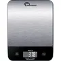 Little Balance Balance de cuisine Happy Genius 10 Inox, rechargeable USB, rétroéclairée, capacité 10 kg / précision 1 g, design incliné avec rangement de câble