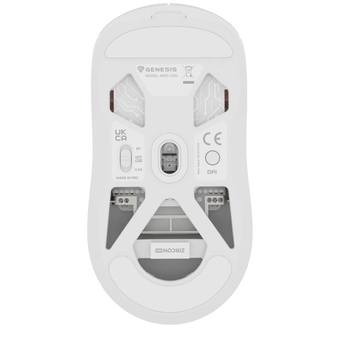 Souris Bluetooth Sans Fil Genesis NMG-2194 Blanc Souris Bluetooth Sans Fil Genesis NMG-2194 Blanc
