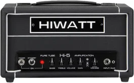 HIWATT Amplificateur Guitare Cabezal Hi-5 5W - Tête Ampli à Lampes Noir