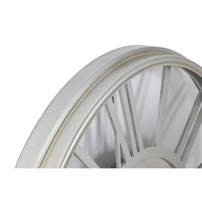 Horloge Murale Home ESPRIT Argenté Fer 102 x 9,5 x 102 cm