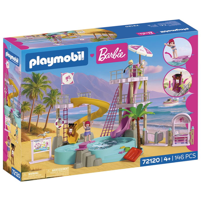 Playmobil Barbie Parc Aquatique 72120 - Jouet de construction pour enfants dès 4 ans - Version espagnole Playmobil Barbie Parc Aquatique 72120 - Jouet de construction pour enfants dès 4 ans - Version espagnole