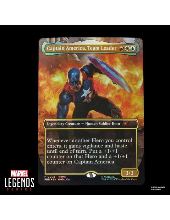 Hasbro Captain America Avengers: Twilight Marvel Legends Series x Magic: The Gathering