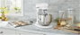 Kitchenaid 5KSM70JPX EWH Robot pétrin Heavy Duty 6,6 L en métal, bol relevable avec blocage 3 points, planétaire, 11 vitesses, couleur blanc