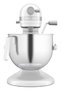 Kitchenaid 5KSM70JPX EWH Robot pétrin Heavy Duty 6,6 L en métal, bol relevable avec blocage 3 points, planétaire, 11 vitesses, couleur blanc