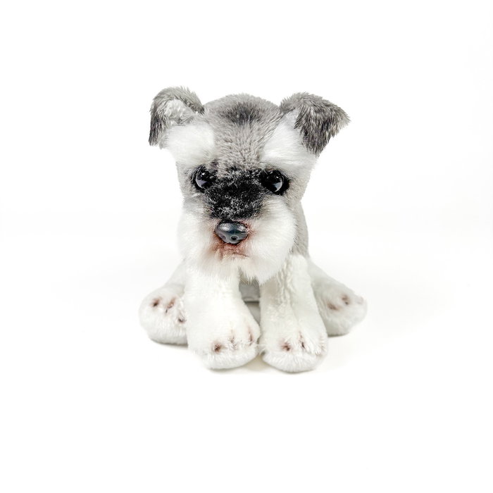 Deqube Peluche Schnauzer Assis 12cm avec Licence Bocalan pour Enfant Deqube Peluche Schnauzer Assis 12cm avec Licence Bocalan pour Enfant