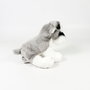 Deqube Peluche Schnauzer Assis 12cm avec Licence Bocalan pour Enfant