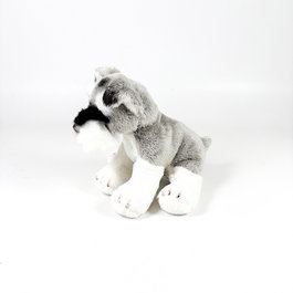 Deqube Peluche Schnauzer Assis 12cm avec Licence Bocalan pour Enfant