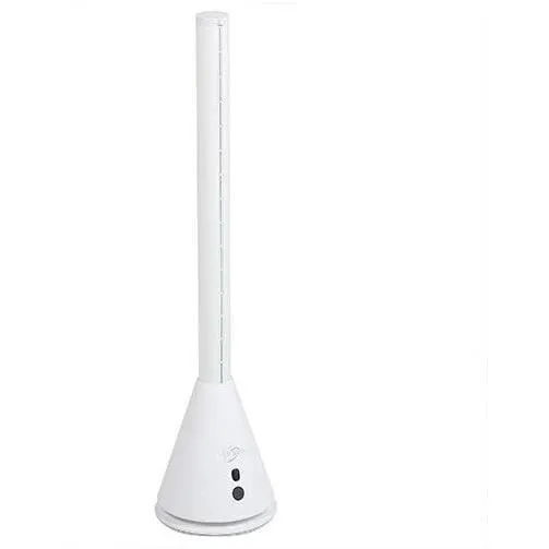 Farelek SILENT-AIR TUBE - Ventilateur colonne sans pale blanc 26W, ultra-silencieux avec 9+2 vitesses, oscillation 40 degres, telecommande et mode brise