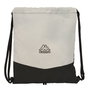 Sac à dos serré par des ficelles Kappa Grey Noir Gris 35 x 40 x 1 cm
