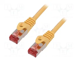 LOGILINK Cordon de raccordement Cat 6 S/FTP RJ45 1,5 m jaune