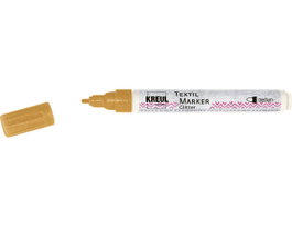Kreul Marqueur textile paillettes or pointe balle 2-4mm