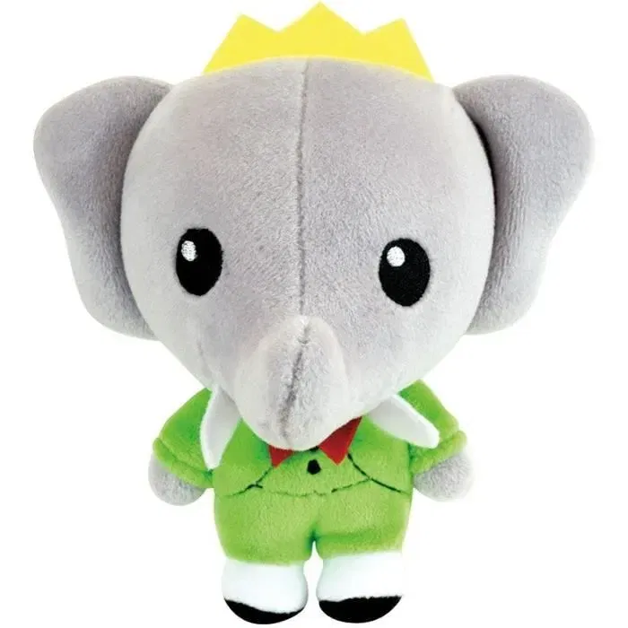 Jemini Kid'Collect Peluche à collectionner Babar l'éléphant - Personnage emblématique pour fan de peluches - 13 cm