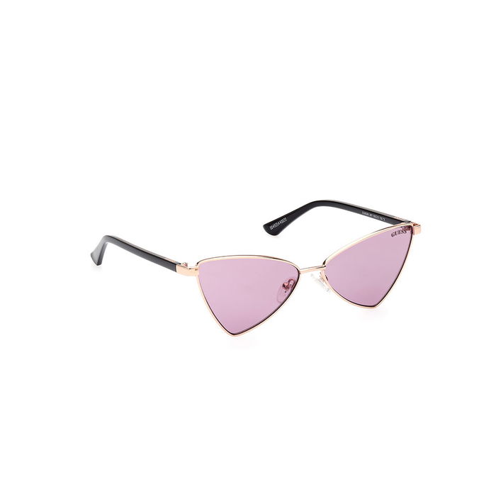 Guess Gafas GU8286 28Y Lunettes de Soleil Femme Géométrique Métal Or Rose 55mm