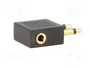 LOGILINK Câble Jack 3,5mm 2pin x2 et 3pin socle, noir