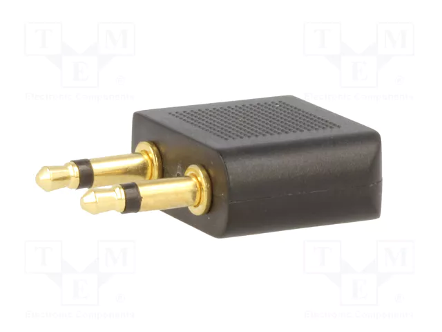 LOGILINK Câble Jack 3,5mm 2pin x2 et 3pin socle, noir