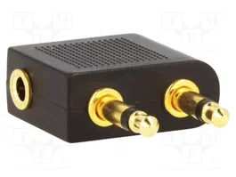 LOGILINK Câble Jack 3,5mm 2pin x2 et 3pin socle, noir