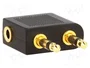 LOGILINK Câble Jack 3,5mm 2pin x2 et 3pin socle, noir