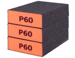 Innspiro Set de 3 blocs de ponçage en mousse flexible grain 60