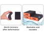 Innspiro Set de 3 blocs de ponçage en mousse flexible grain 60