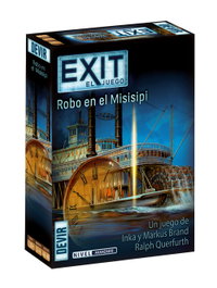 Devir Jeu de Société EXIT 14: Robo en el Mississippi - Jeu d'énigmes coopératif, 1 à 4 joueurs, dès 10 ans, version espagnole