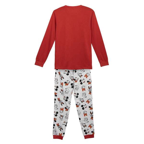 Cerdá - Pyjama long adulte motif Mickey - Taille S - En jersey - Rouge