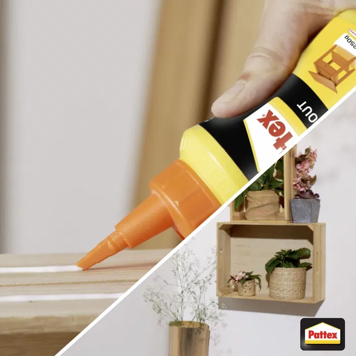 Pattex Biberon Express 750 g - Colle vinylique universelle pour montage, assemblage et placage - Acétate de polyvinyle en dispersion aqueuse