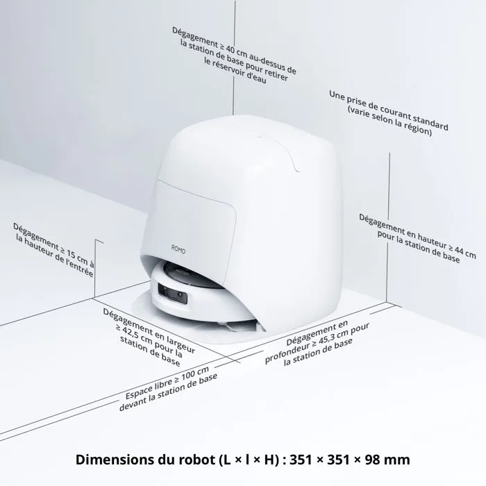DJI ROMO A2 - Robot Aspirateur Laveur