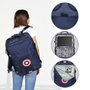 Karactermania Mochila Mercury Captain America Gears, Sac à Dos de Voyage 33x47x23 cm, Dos Rembourré avec Compartiment pour PC Portable 17 Pouces, Polyester