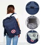 Karactermania Mochila Mercury Captain America Gears, Sac à Dos de Voyage 33x47x23 cm, Dos Rembourré avec Compartiment pour PC Portable 17 Pouces, Polyester