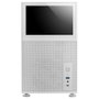 Mars Gaming MC-LCD Boîtier Mini Tower PC Micro-ATX Noir/Blanc avec Écran LCD 8", Panneau Mesh et USB-C