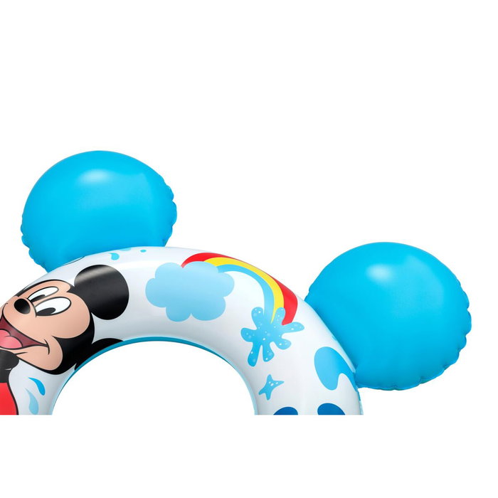 Bestway Flotteur Disney Mickey Mouse Avec Oreilles 74x76 cm +3 à 6 Ans Piscine et Plage 09109