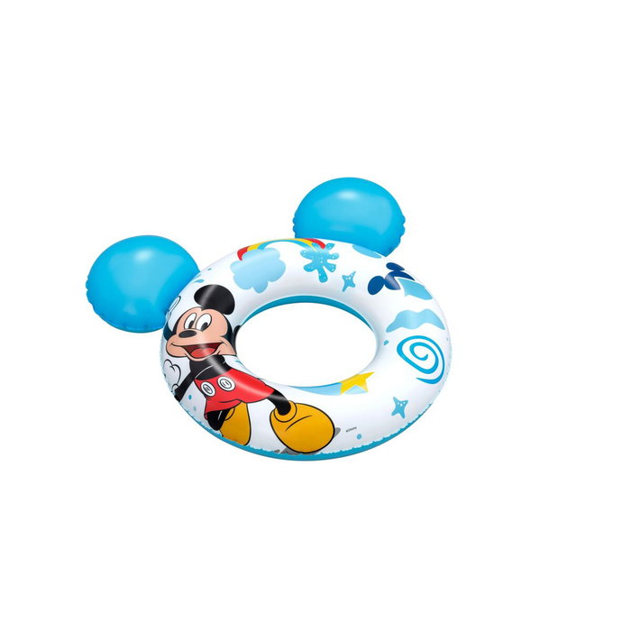 Bestway Flotteur Disney Mickey Mouse Avec Oreilles 74x76 cm +3 à 6 Ans Piscine et Plage 09109