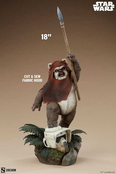 Sideshow Collectibles Statuette Premium Format Wicket - Star Wars, épisode VI : Le Retour du Jedi