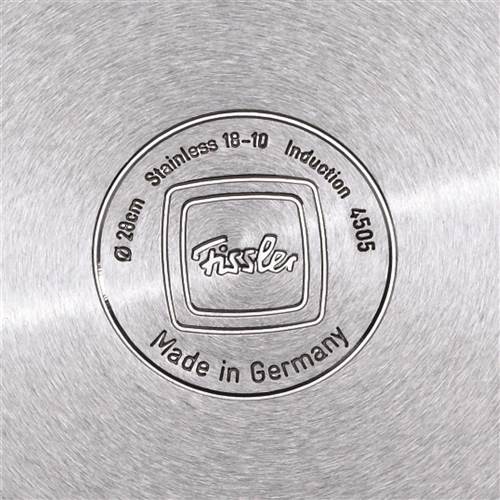 Fissler 086-112-24-000/0 Olla Bonn Marmite avec Couvercle en Verre 24 cm - 5,7 L en Acier Inoxydable 18/10, Fonds Superthermic Apto pour Induction