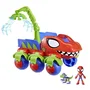 Hasbro Spider-Man - Coffret Véhicule Dino-Webs avec figurines Spider-Man et Goblin Raptor - Jouet à partir de 3 ans - Spidey et ses Amis Extraordinaires