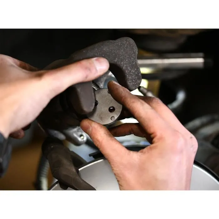 Powertrac Outil de Repoussage de Piston de Frein PRECISION STEEL - Malette avec Vis et 14 Flasques pour Étriers (A à 9)