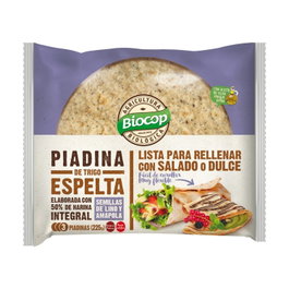 Biocop Piadina au blé épautre, lin et pavot BIO 225 g