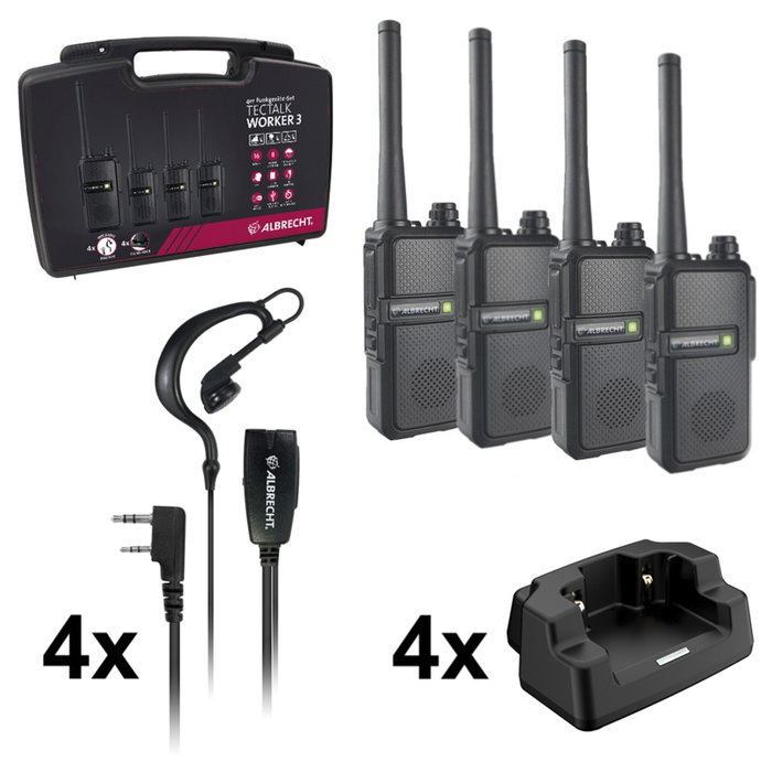 Albrecht Tectalk Worker 3 Case 4-Pack Albrecht Tectalk Worker 3 Case 4-Pack