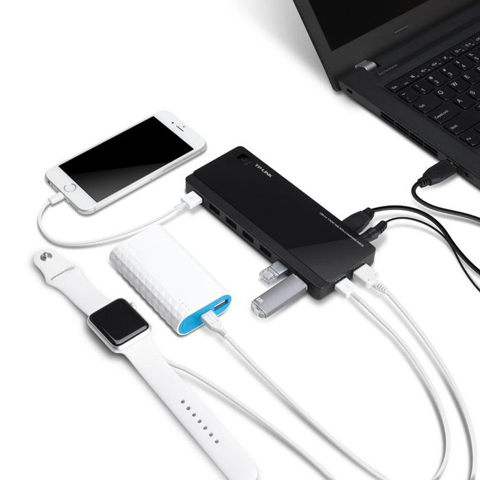 TP-Link UH720 Hub USB 3.0 avec 7 ports de données et 2 ports de charge 2.4A