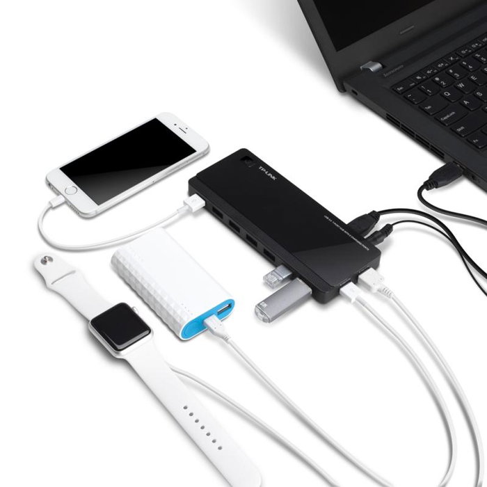 TP-Link UH720 Hub USB 3.2 Gen 1 avec 7 ports de données et 2 ports de charge