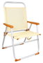 JugaToys Chaise de plage aluminium fixe arena avec poignées de transport