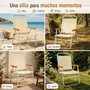 JugaToys Chaise de plage aluminium fixe arena avec poignées de transport